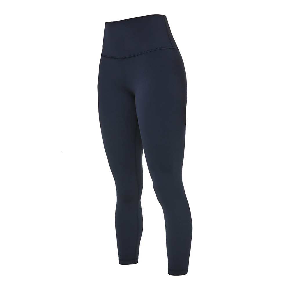 New Yoga Suit Nylon Awkwardness Sports High Waist Long Nude No T Shaped Crop Pants Women Fitness