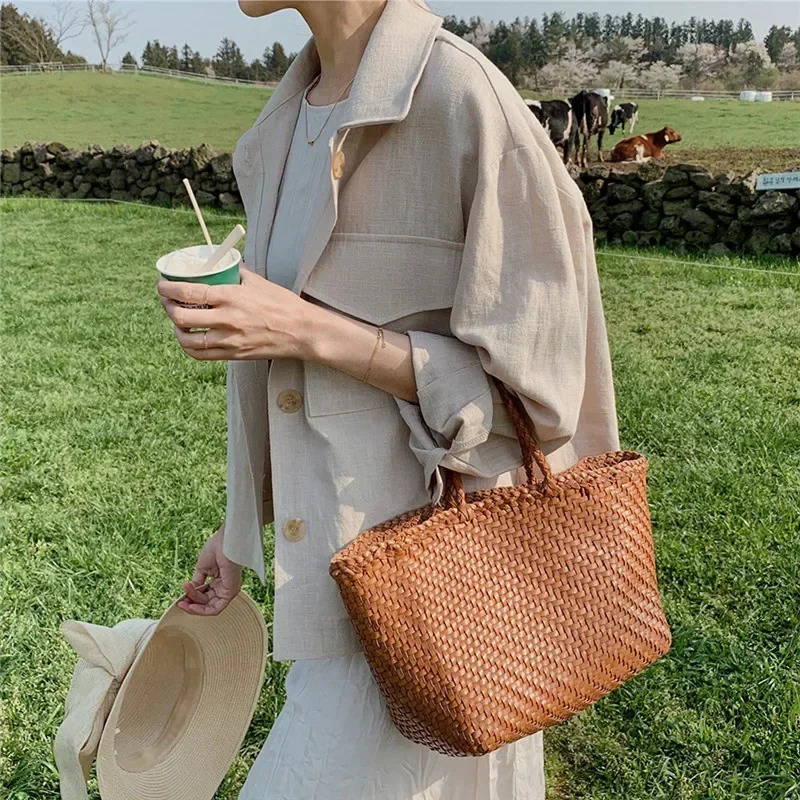 REALEFT Retro Cotton Linen Womens Cargo Jacket Pocket Spring and Autumn Solid Long Sleeve Casual Coat 250321