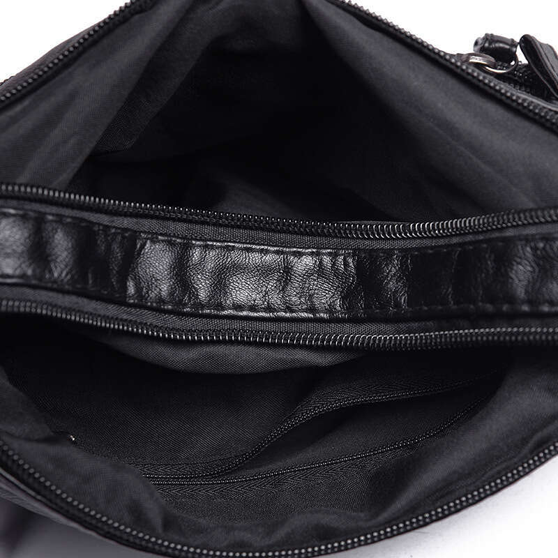Single Shoulder Mom's 2020 New Washed Soft Leather Women's Large Capacity Middle aged and Elderly Crossbody Bag