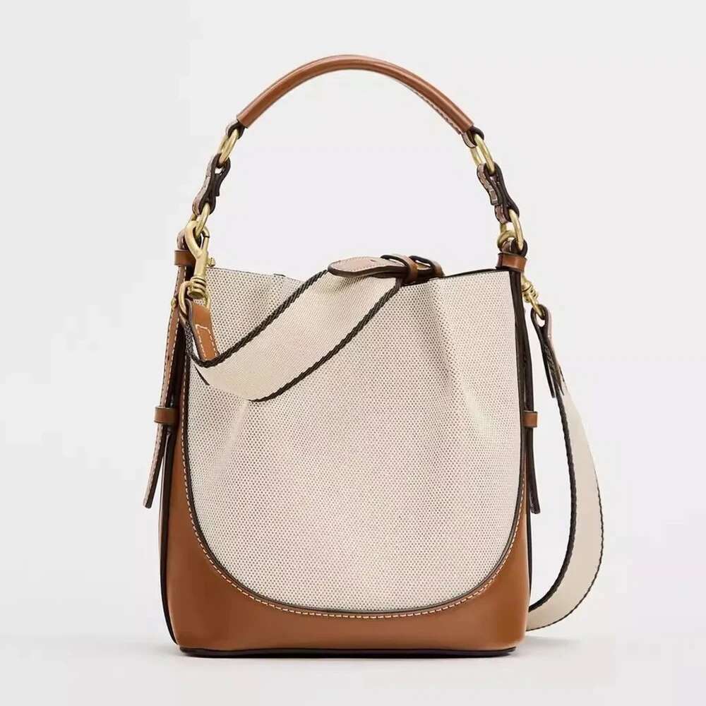 Fashion Wide Strap Bucket High Quality Shoulder Bag Small Purses And Handbags Designer For Women 2024 Crossbody Bags