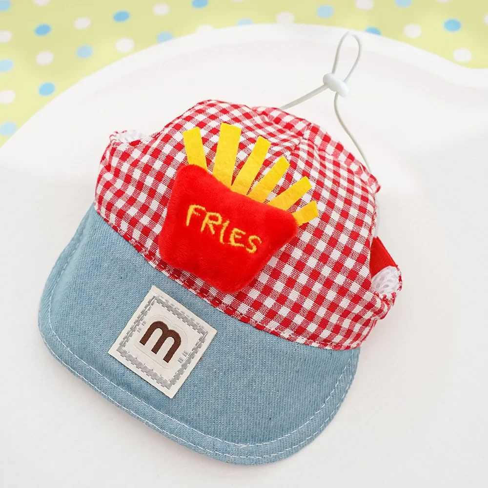 1 set of Fries Pet Harness drawstring Pet steel wire rope cute hat three piece puppy costume outdoor drawstring X250326