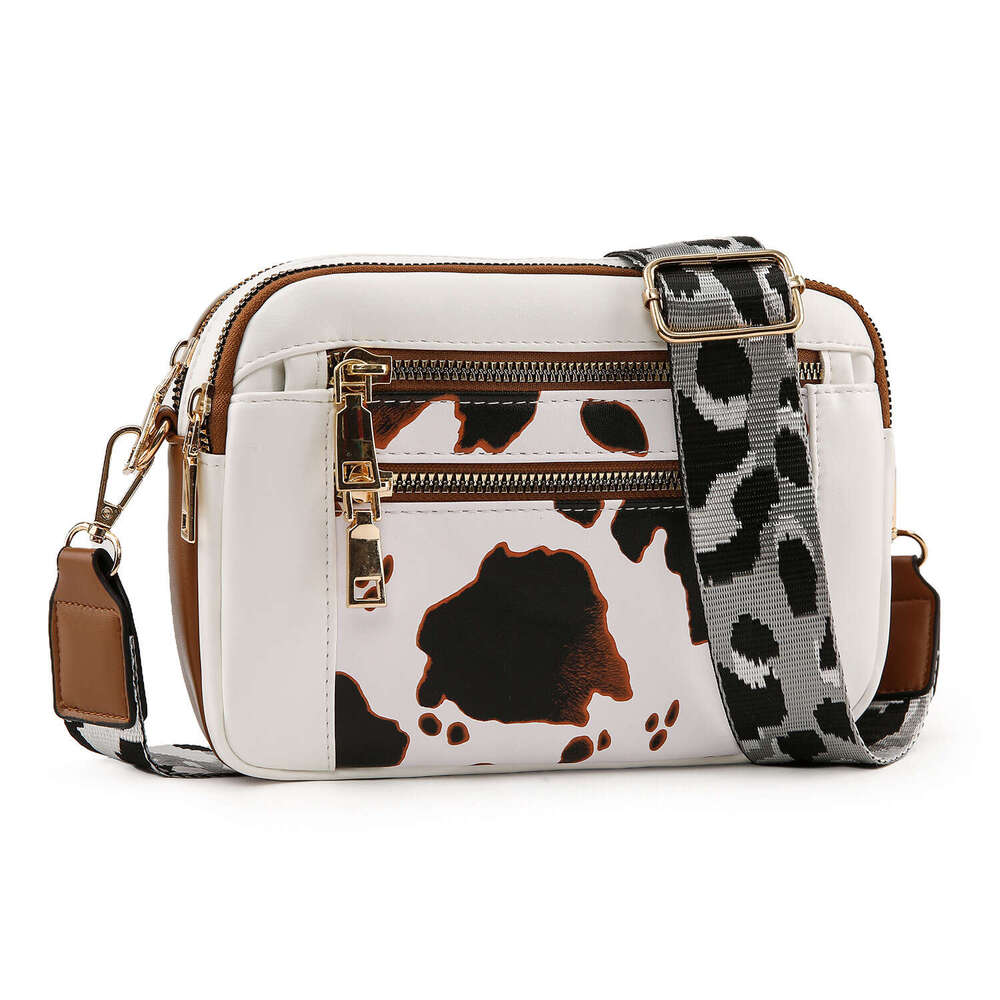 New versatile casual PU women's simple and luxurious, single large capacity, wide shoulder strap, crossbody bag, trendy