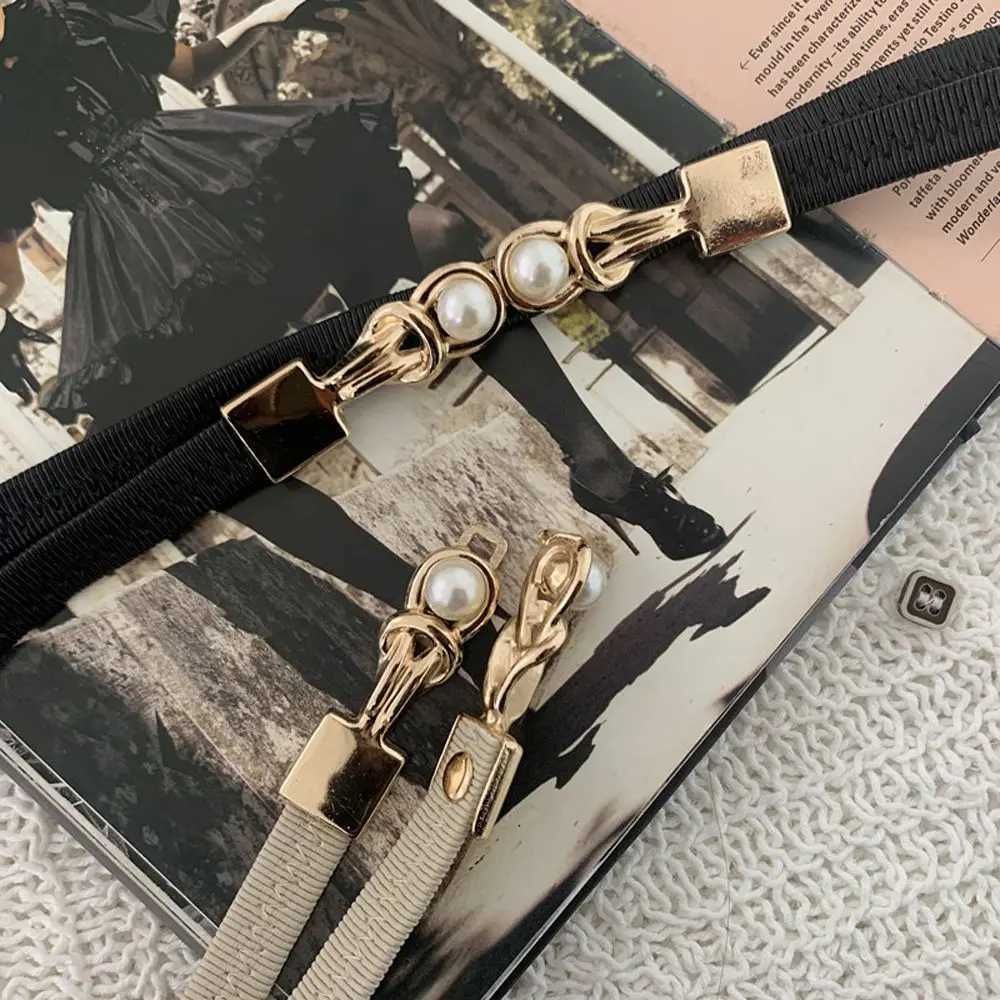 Retro Simple Knot Metal Buckle Womens Solid Color Womens Belt Dress Decorative Thin Belt W250326