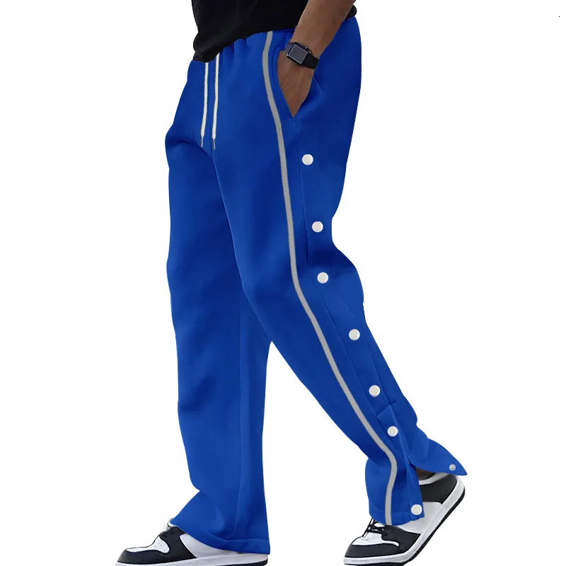 2024 casual sports bra mens autumn item button loose straight pull oversized pants strapless 250326