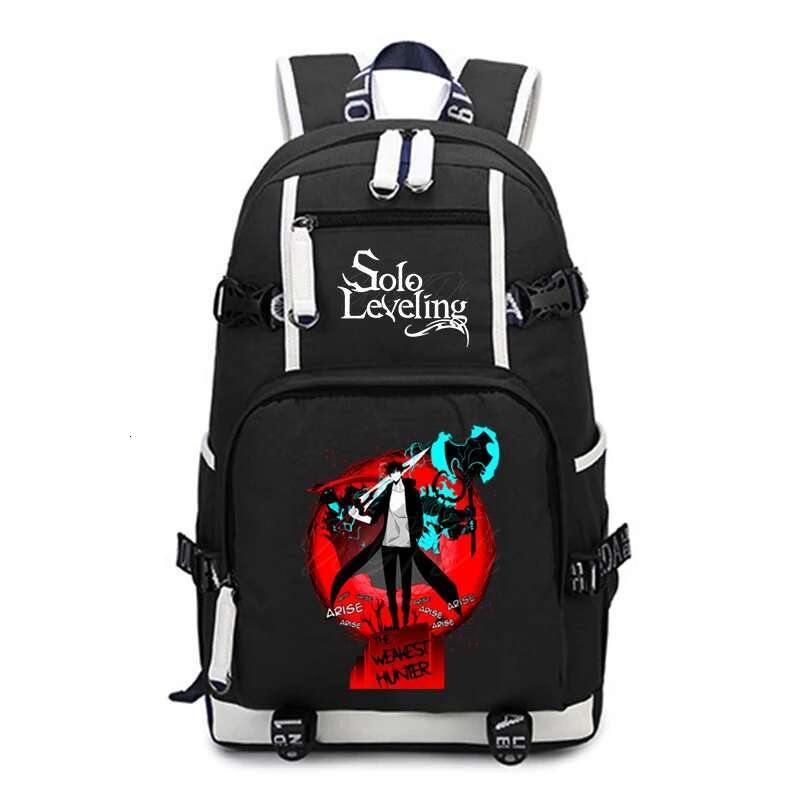 Manga Solo Leveg Design School For Teenager Sung Jin Woo Fashion Student Anime Laptop Backpack Large Bags Male