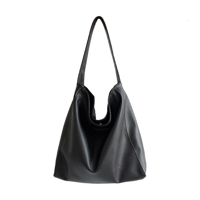 2025 Spring New Simple Soft Pitot Bag Large Capacity Commuter Bag College Students Class Fashion Shoulder Bag Female