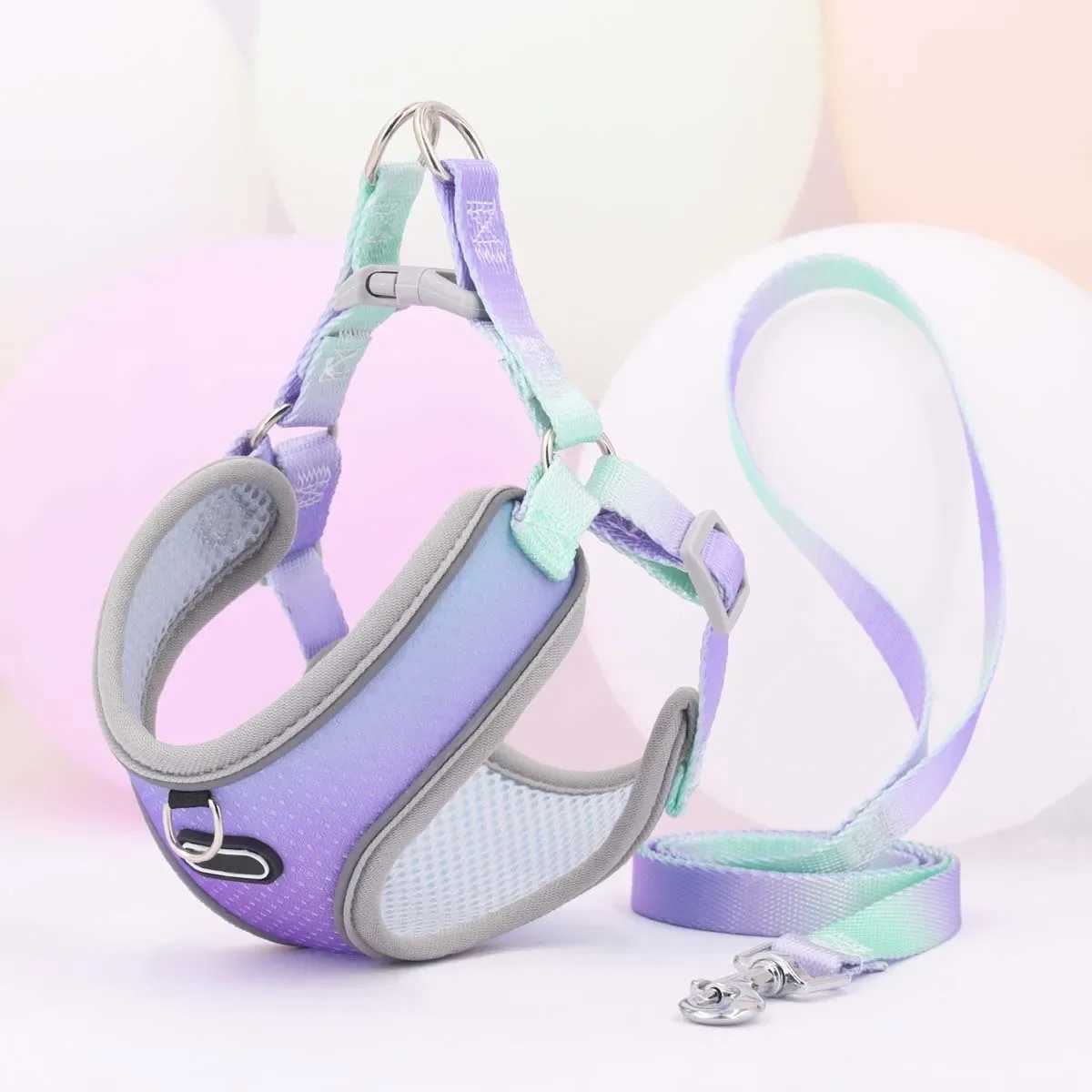 1 pet walking style dog harness adjustable reflective soft dog harness breathable dog vest X250326