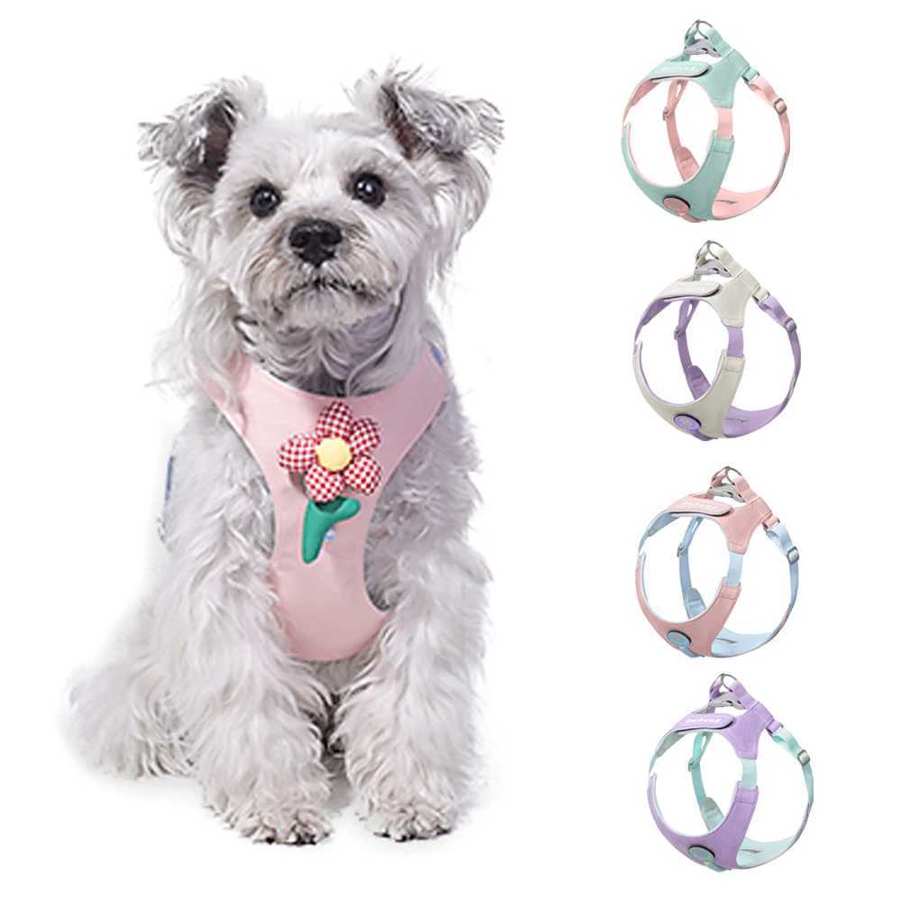 Pet dog harness for small dogs lightweight soft dog harness no escape vest dog harness with belt X250326