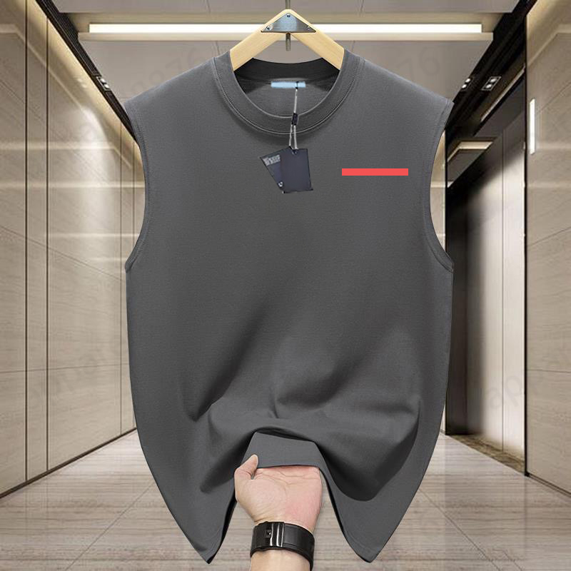 Mens tanks designer t shirt T-shirt Sleeveless Tank Top Solid Color Fiess Muscle Vests Bodybuilding T Shirt For Men tee shirt