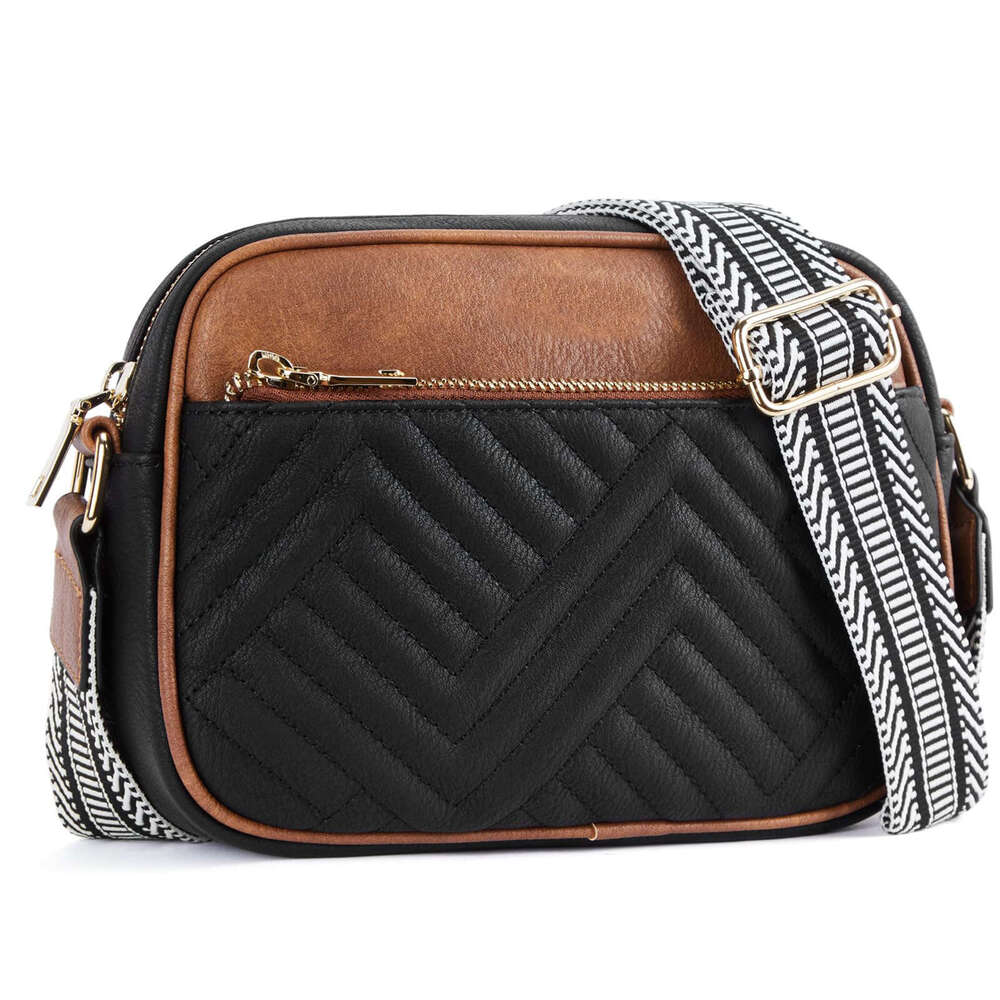2024 New Crossbody Trendy Versatile Women's Small Square Bag Jacquard Shoulder Strap