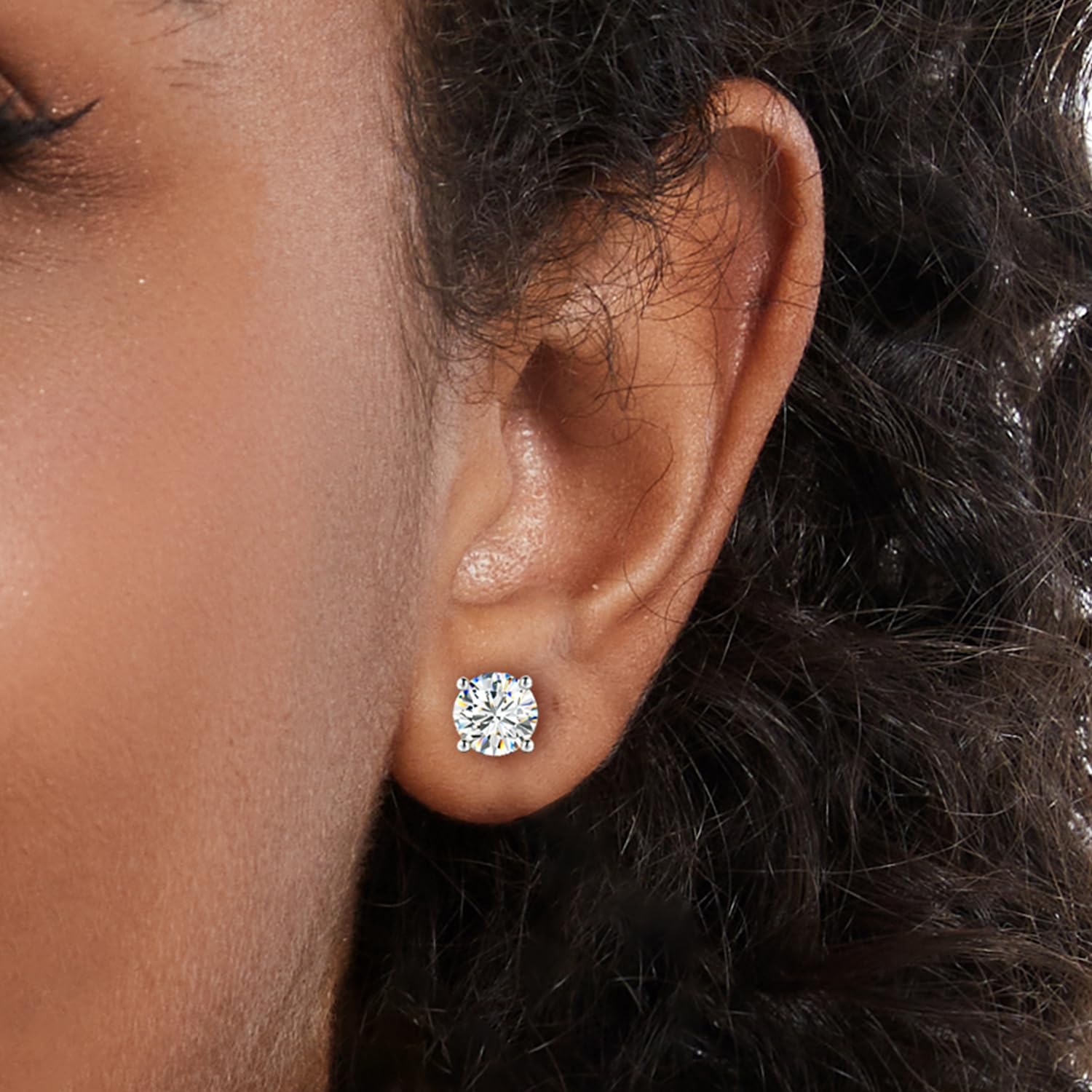 stud designer for women men solid sterg sier pass dia tester with certificate VVS1 D color moissanite earrings jewelry woman gift