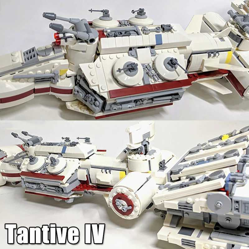 1792PCS Tank IV Rebel Interceptor Runner Model MOC Building Blocks Suitable 1431 Gift Toys Childrens Gifts Childrens Space WarXJ250326