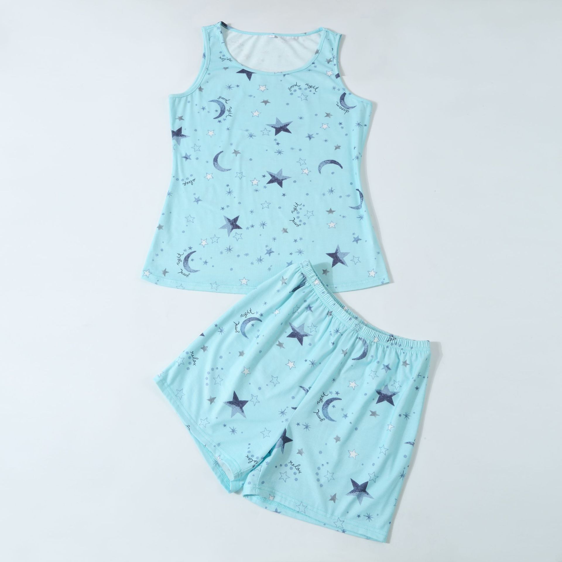 2025 Spring/Summer New Home Clothes Shorts, Vest Set, Sleepwear, Comfortable Women's Wear