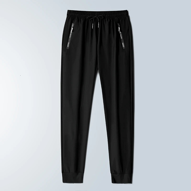 2024 Mens Summer Thin Casual Pants Breathable Tight Loose High Elasticity Quickly Drying Air 250326