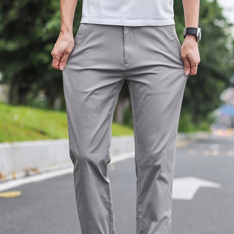 Fashionable casual pants for summer and autumn pure cotton fashionable classic mens style Trouser straight 250326
