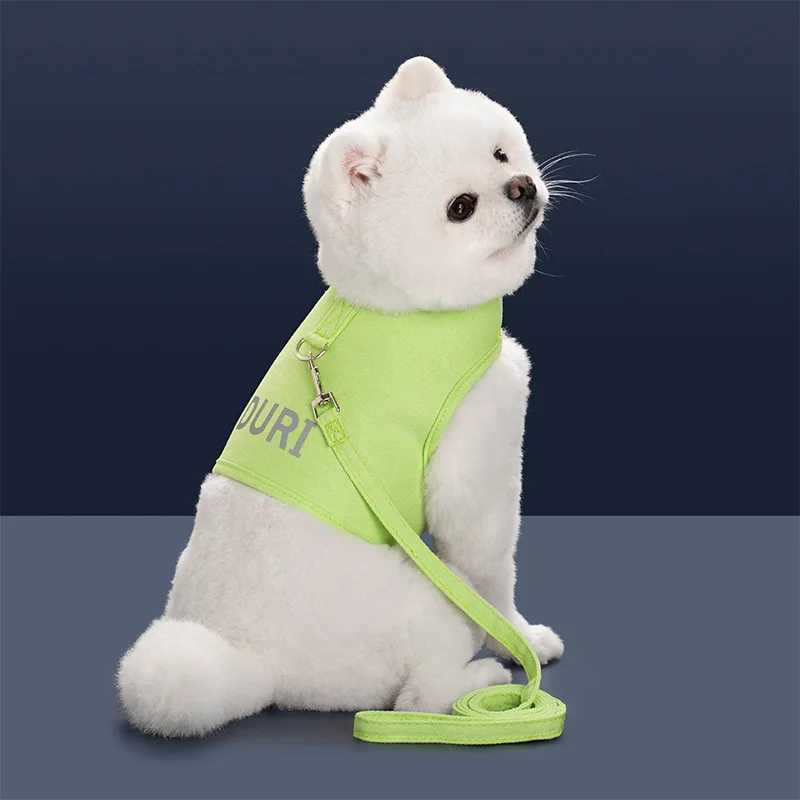 Small and medium-sized dog and cat vests breathable pet chest straps French bulldogs and Chihuahua poodle pet supplies for small and medium-sized dogs