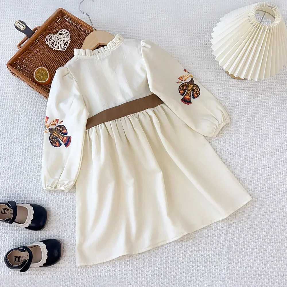 Bear Leader 3-7 Year Old Childrens Clothing Spring and Autumn Fashion Childrens Clothing Printed Long Sleeve Dress for Girls Casual Dress W250326