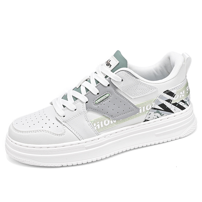 25S New Trend Designer Men S Spring Versatile Casual Brand Board Shoes Male Internet Famous Middle School Student Sports Height Increasing Small White