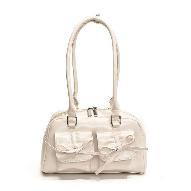 3b Small high-end single shoulder with high aesthetic value, ballet style bow, autumn new women's bag, exquisite and fashionable crossbody bag