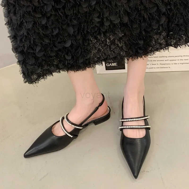 Wens Shoes DDiamond Sandals Summer Square High-heeled Shoes Pointed Stiletto Sexy Nightclub Shoes Z250326