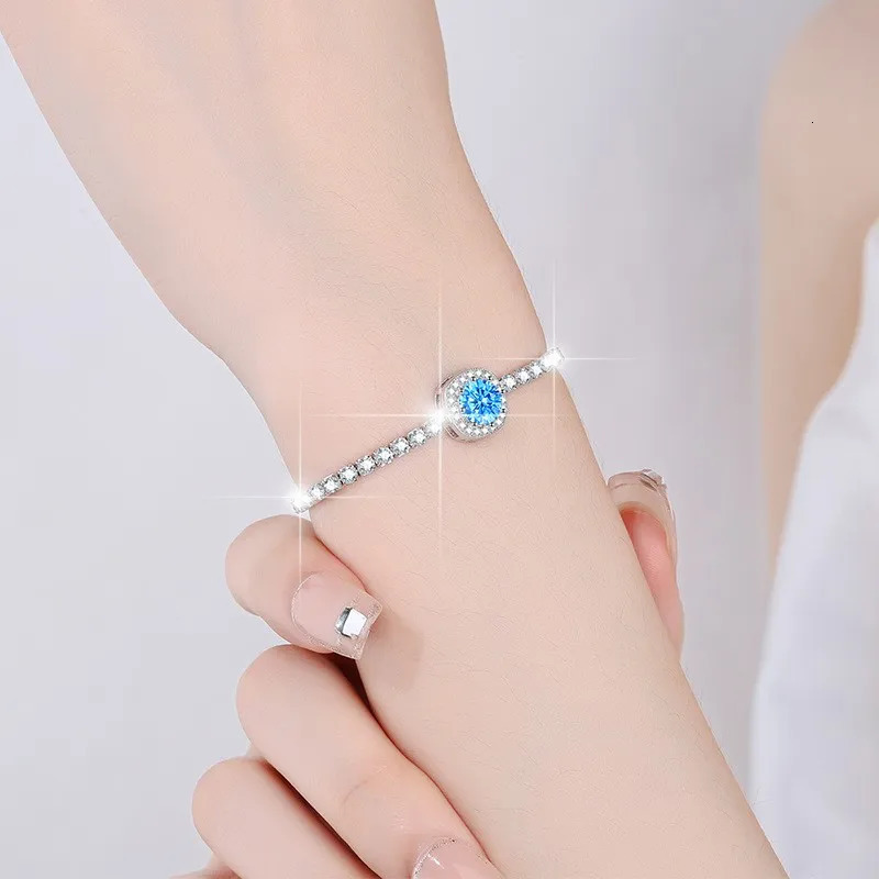 SL0007 Lefei Fashion Adjustable Classic Colored Baby Breathing Bracelet Womens s925 Silver Party Jewelry Gift 250326