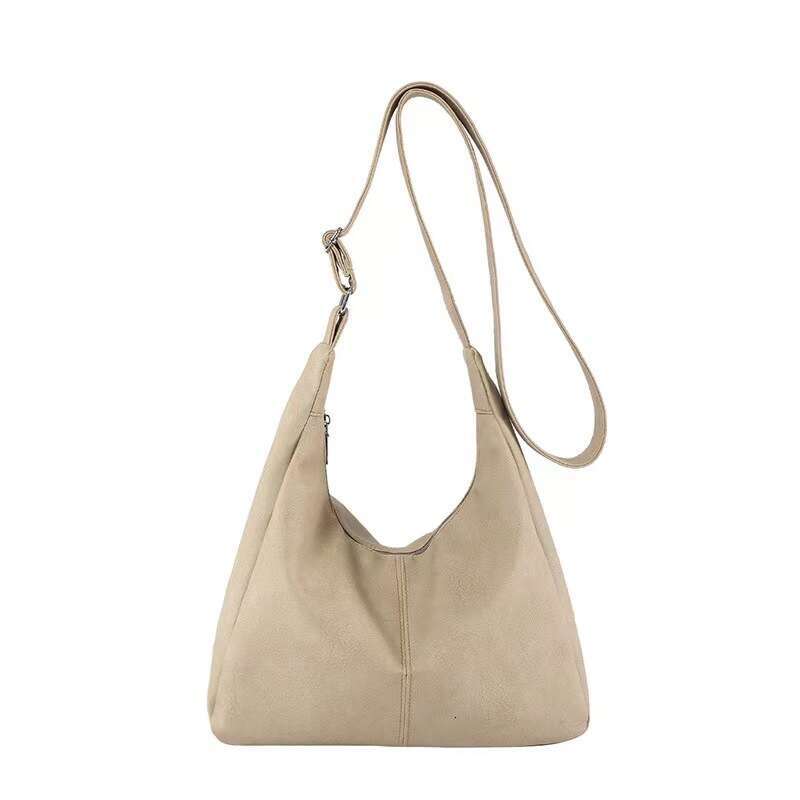 Large Capacity Tote 2024 Spring and Summer New Fashionable Simple Splicing Underarm Commuter Shoulder Bag for Women