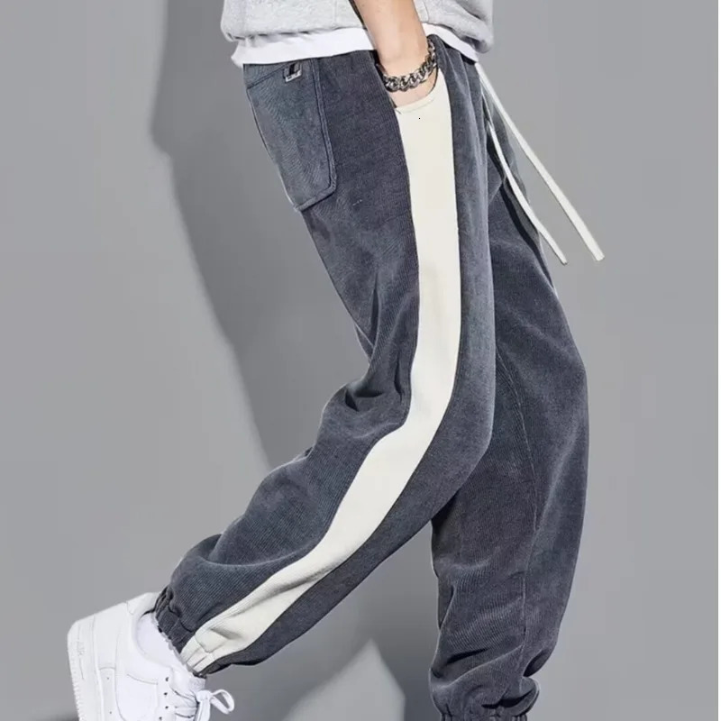 Mens pants gym bag mens clothing oversized sportswear freight sports Y2K runners 250326