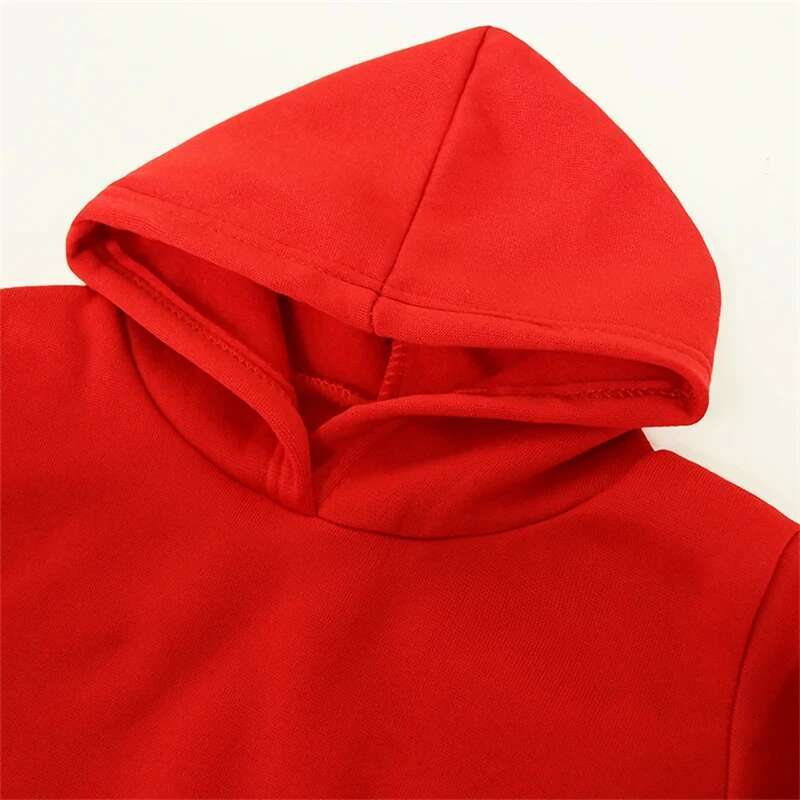Ddmyshoesvip Solid Color Children S Hoodies Clothing Year Boy Girls Casual Toddle Tops Coat Spring Autumn Sweatshir White Black Red