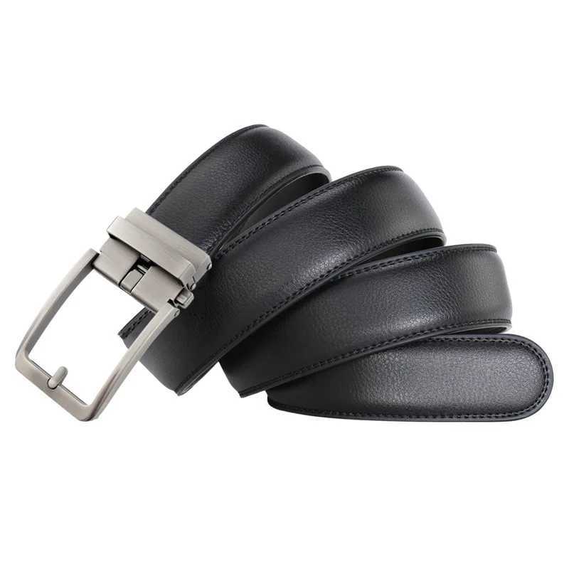 New mens design automatic buckle leather mens belt 3.5cm luxury mens belt W250326