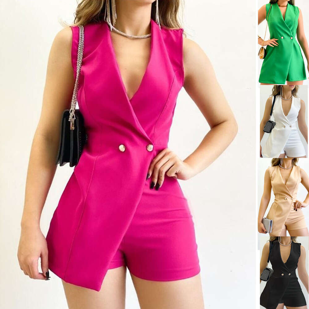 Dresses for Woman Elegant Summer Dresses June Robe Bodysuit Summer Womens Spring and Summer New Slim Fit Sleeveless Fashionable Professional Office Ju