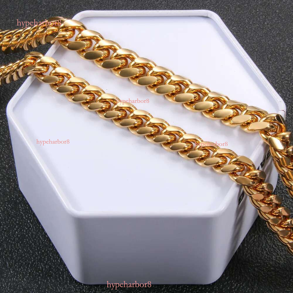 Punk Chains Width 6mm /8mm/10mm Stainless Steel Sier Gold Color Cuban Chain Bracelets Waterproof Men Woman Curb k Necklace Various Sizes