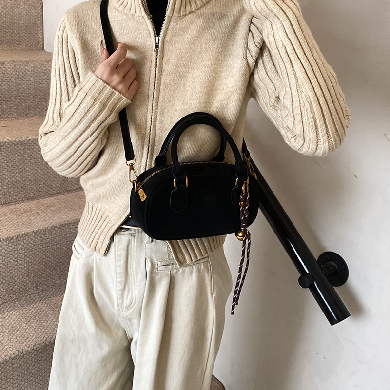 Small and niche personality bowling for women 2025 new small square bag versatile handbag fashionable single shoulder crossbody