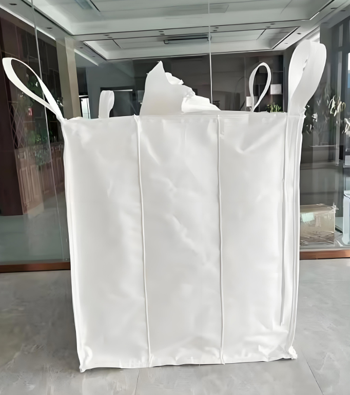 Reinforced White Tonne Bags with Four Rings - Ideal for Large Quantity Packaging