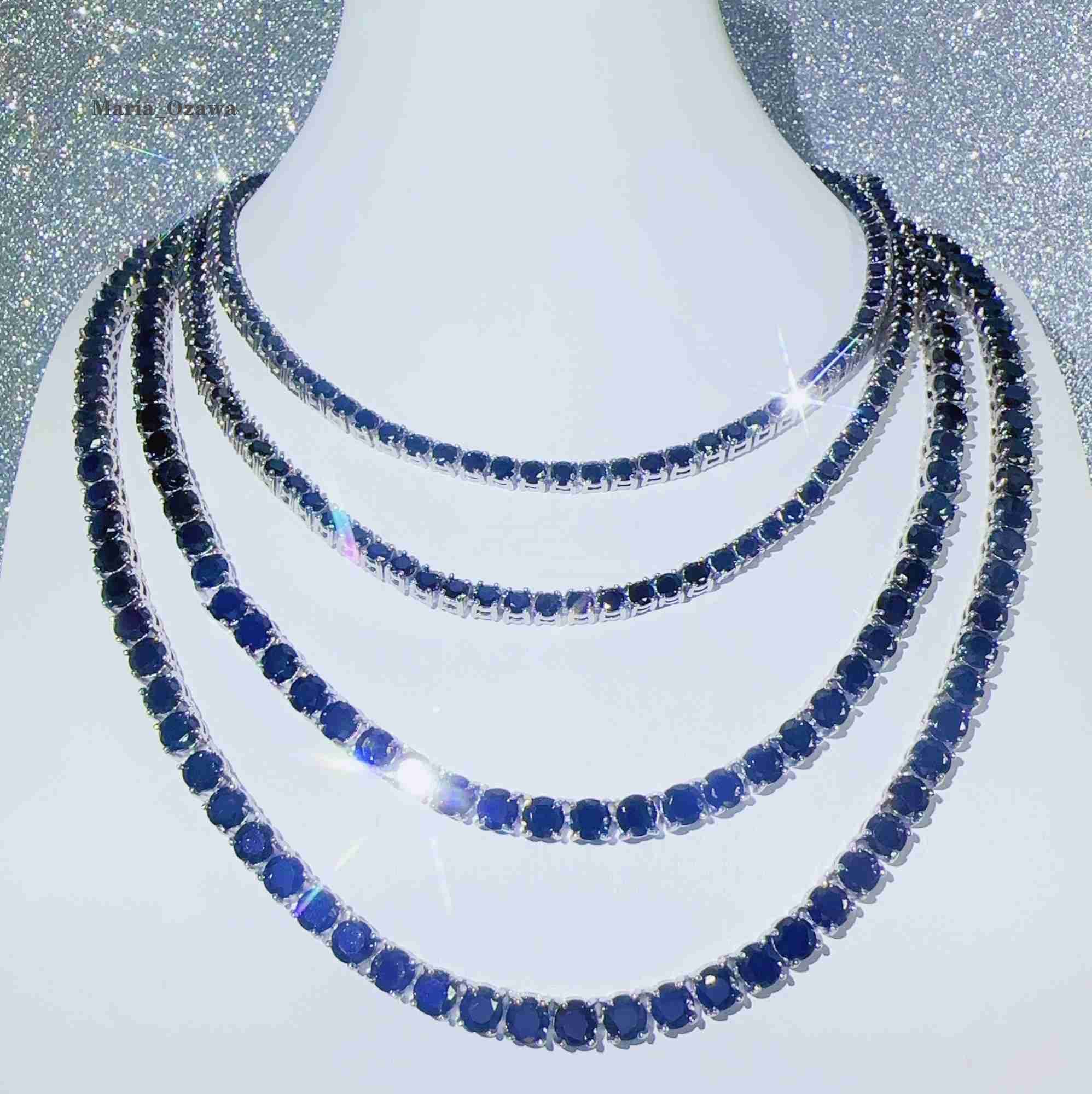 Custom Moissanite Jewellery Hip Hop Black Necklace Vvs Diamond Chain Fashion Tennis Chain