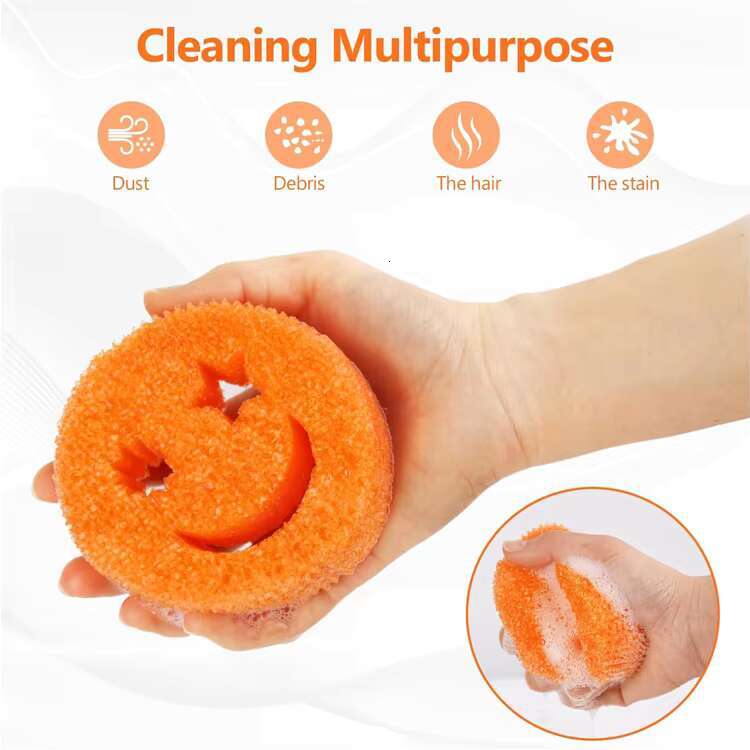 BPA Free Multipurpose Odor Resistant Temperature Controlled Deep Color Kitchen Scrubber Cleaning Sponge for Dishes and Home