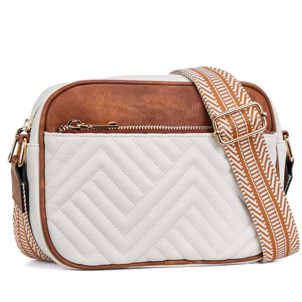 2024 New Crossbody Trendy Versatile Women's Small Square Bag Jacquard Shoulder Strap
