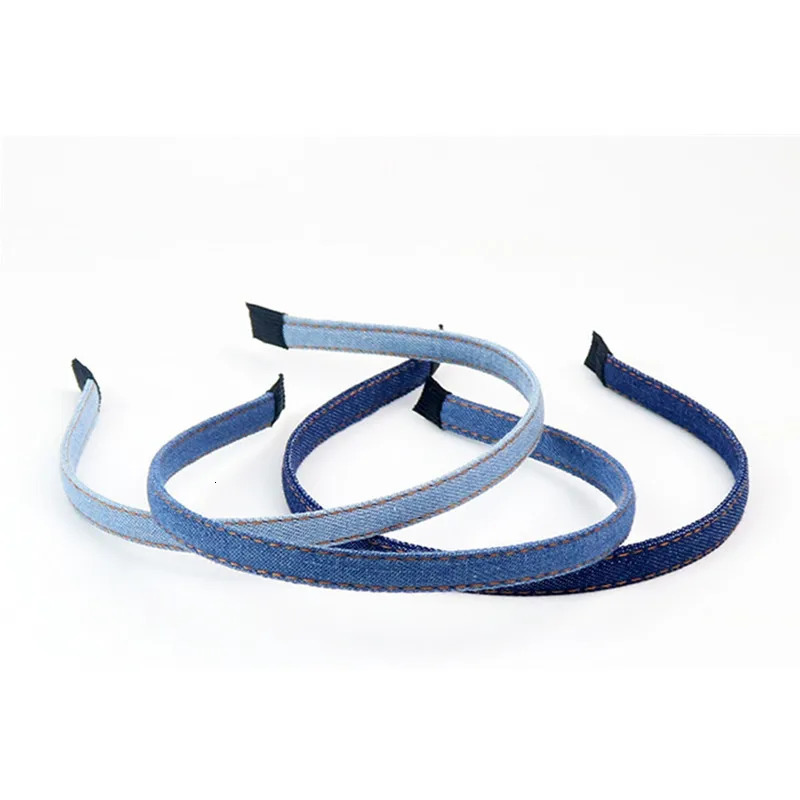 Fashion Classic Korean Blue Jean Cowboy Hairband Handmade Denim Leisure Headbands Girls Women Barrette Hair Accessories 250322