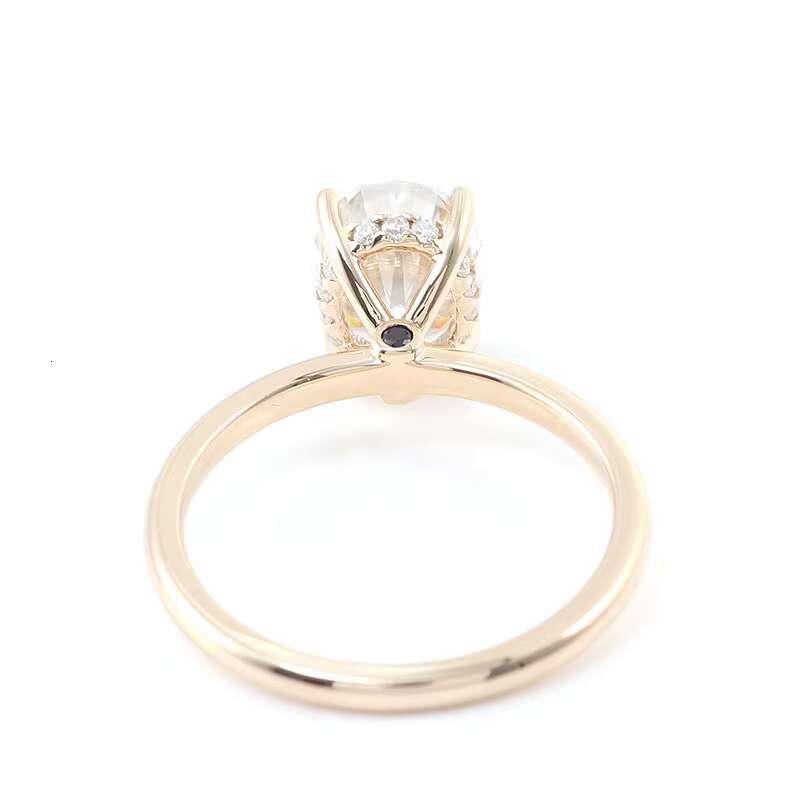 Oval Moissanite Ring 925 Silver 10k 14k 18k Gold Wedding Engagement Ring for Women Anniversary Valentine Gift