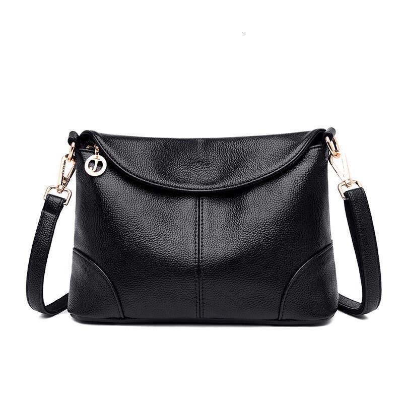 Bag women 2025 new fashion crossbody shoulder for middle-aged mothers, soft leather small square bag