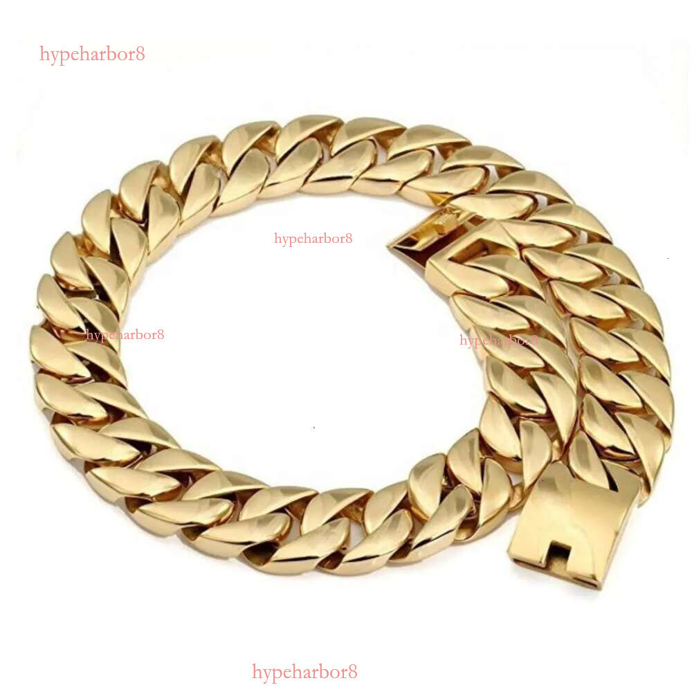 Top quality Mens 31mm Large Heavy Polished Stainless Steel Plated Gold sier Thick Chunky Cuban Curb Chain k Necklace Jewelry gift