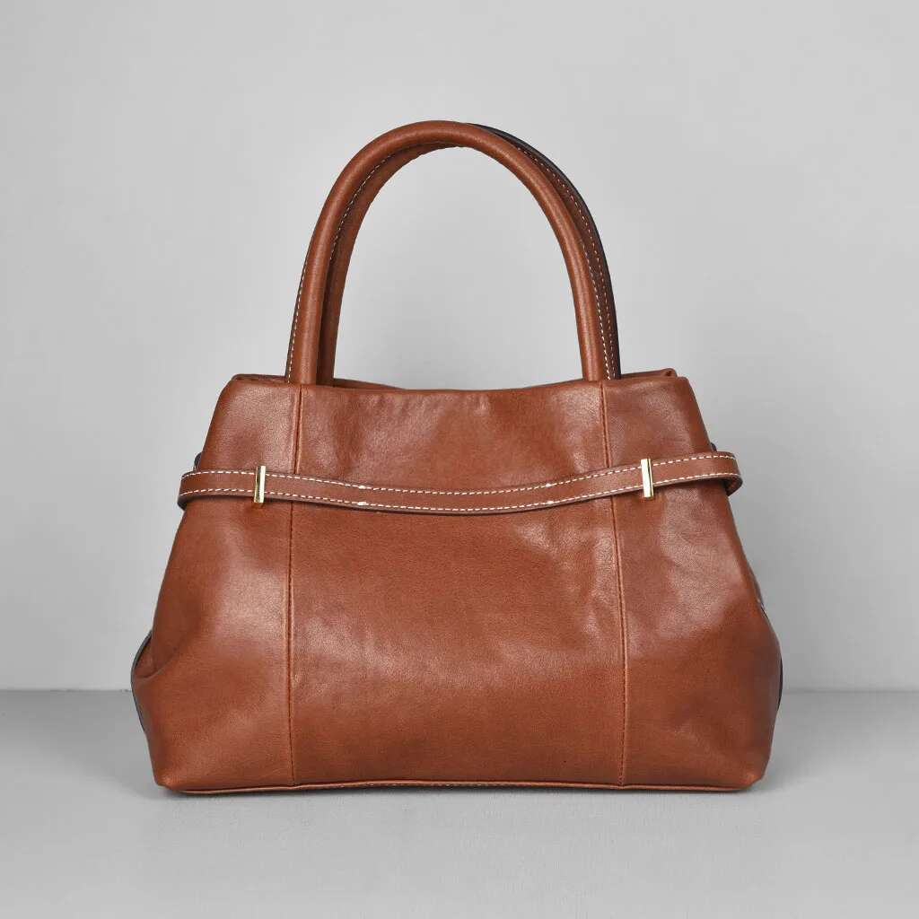 Women's Crossbody Bag 2024 New Shoulder Handbag Light Small High-End Vegetable Tan Leather Fashionable Accessory