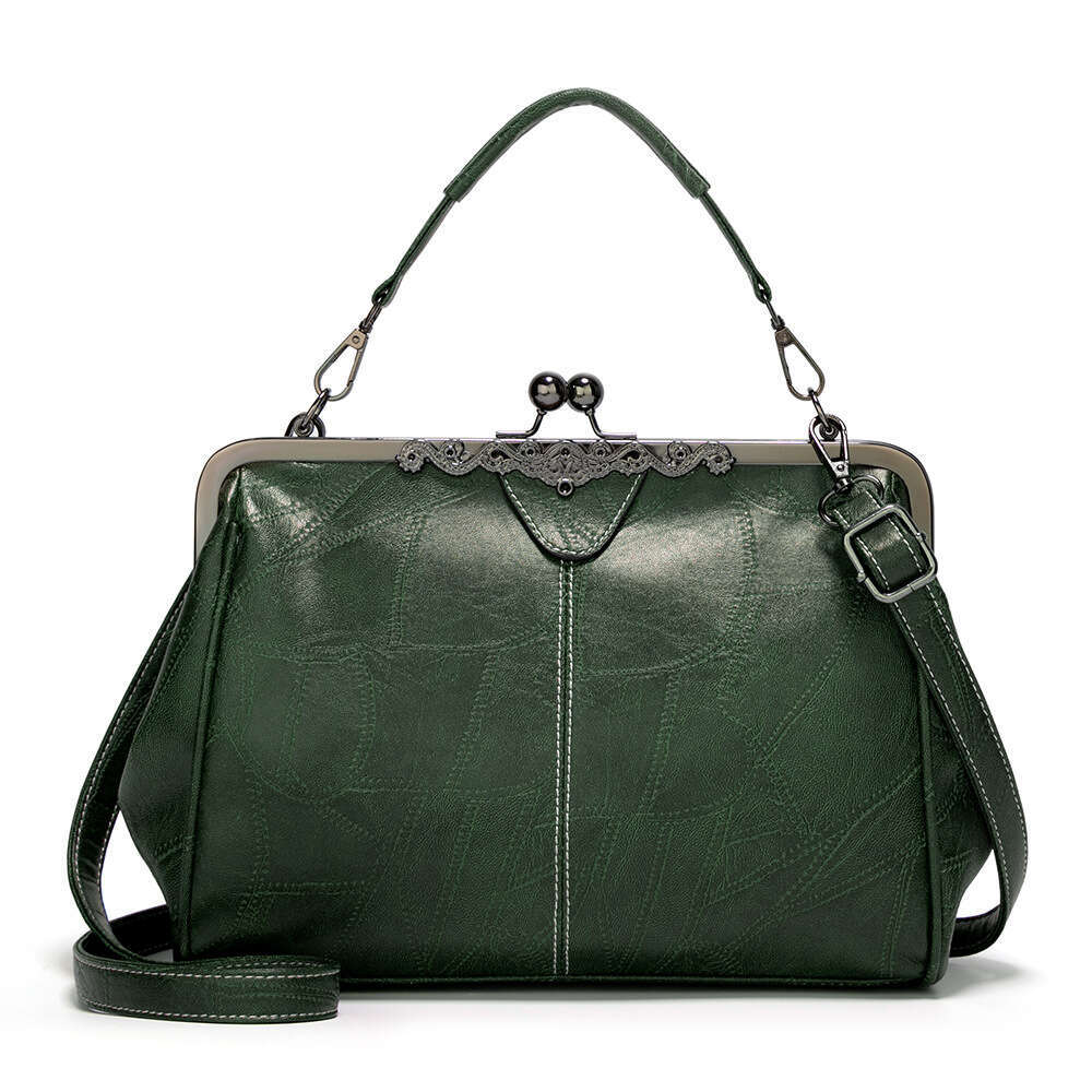 91 2024 new handbag shoulder diagonal cross women's clip British big bag