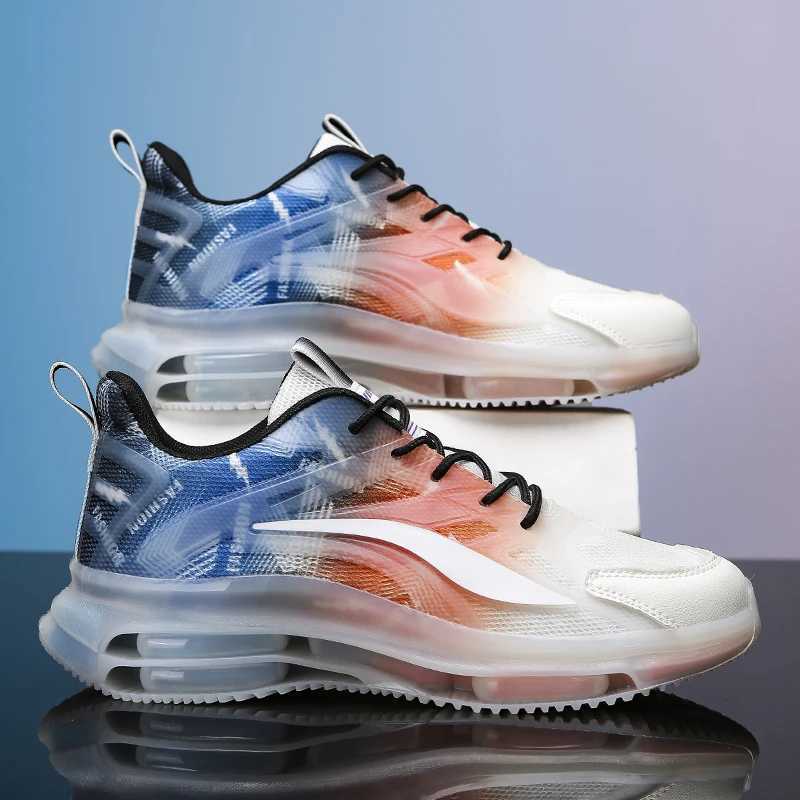 Size 36-45 Men Wen Sneakers Air Cushion TPR Sole Air Mash Vamp Light Weight Running Basketball Sports Shoes Couples TrainersC250325