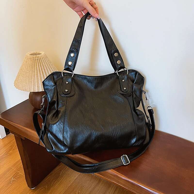 High Quality Soft Leather Shoulder Crossbody Bags For Women Large Capacity Bag Brand Designer Casual Handbag Sac A Main