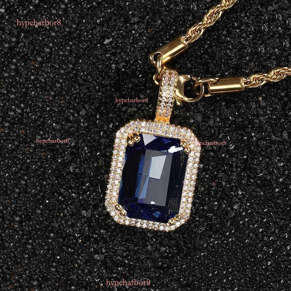designer new gra Pendant necklaces Sterg Sier VVS Moissanite dia cluster iced out cuban k chain Hip-Hop necklace for men women jewelry gift