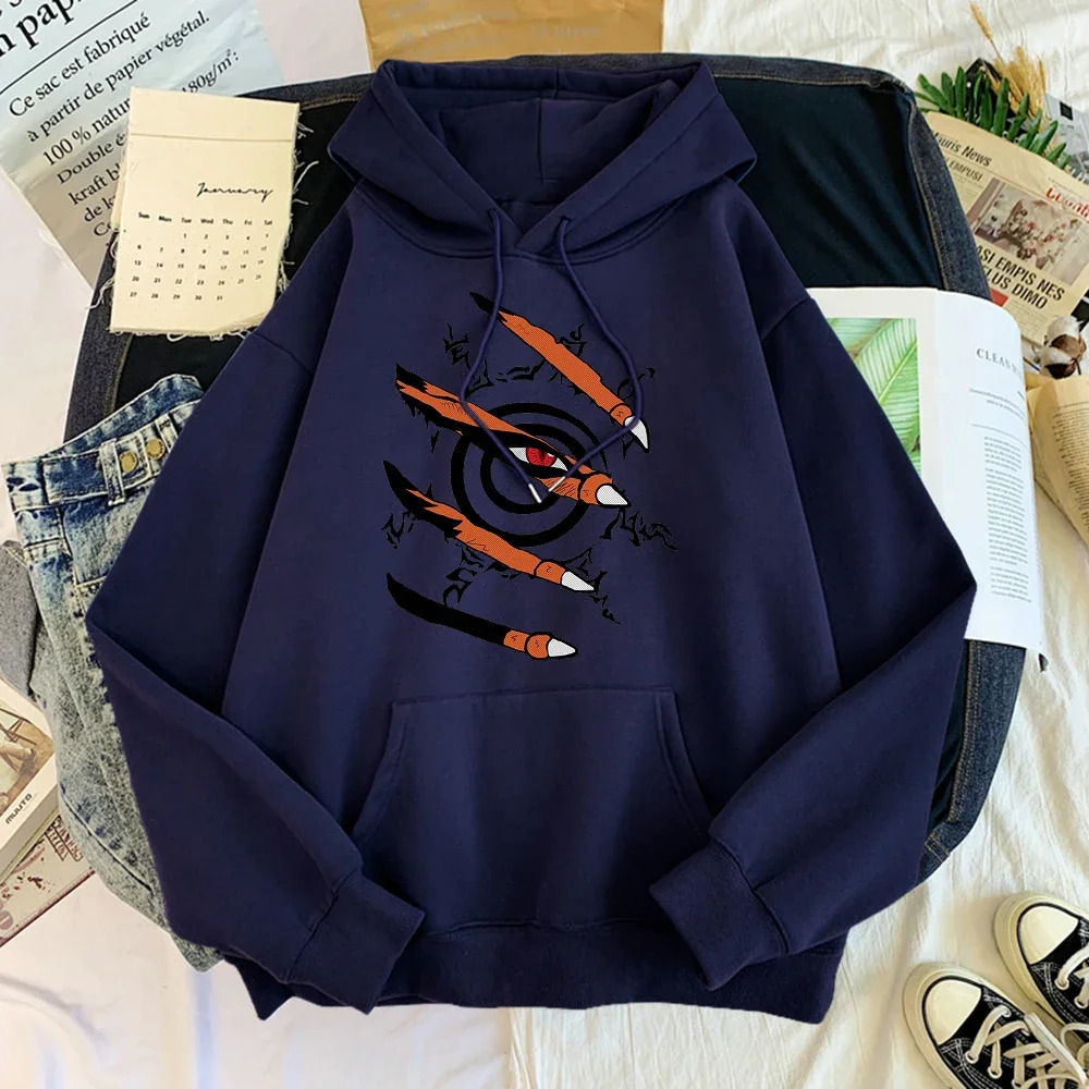 Mens and womens animated hoodies Kurama printed hoodies mens and womens clothing jackets and jackets 250324