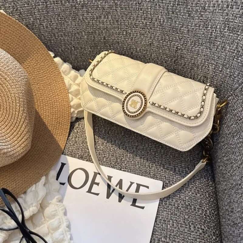 2025 New High Fashion Fashionable French Stick With Genuine Leather Single Shoulder Crossarm Underarm Women's Bag