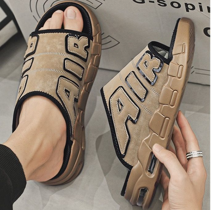Slippers 2025 Men's Fashion Casual Sports Air Cushion Summer Open-Toe Beach Slipper Designer Mens Slides dh1102176994