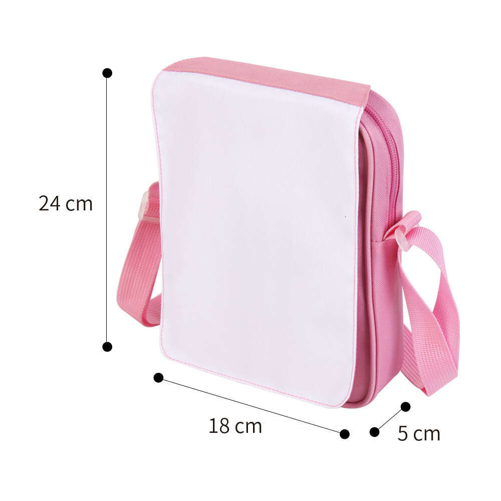 2022 new sublimation crossbody women's polyester cartoon student single shoulder DIY printed small bag