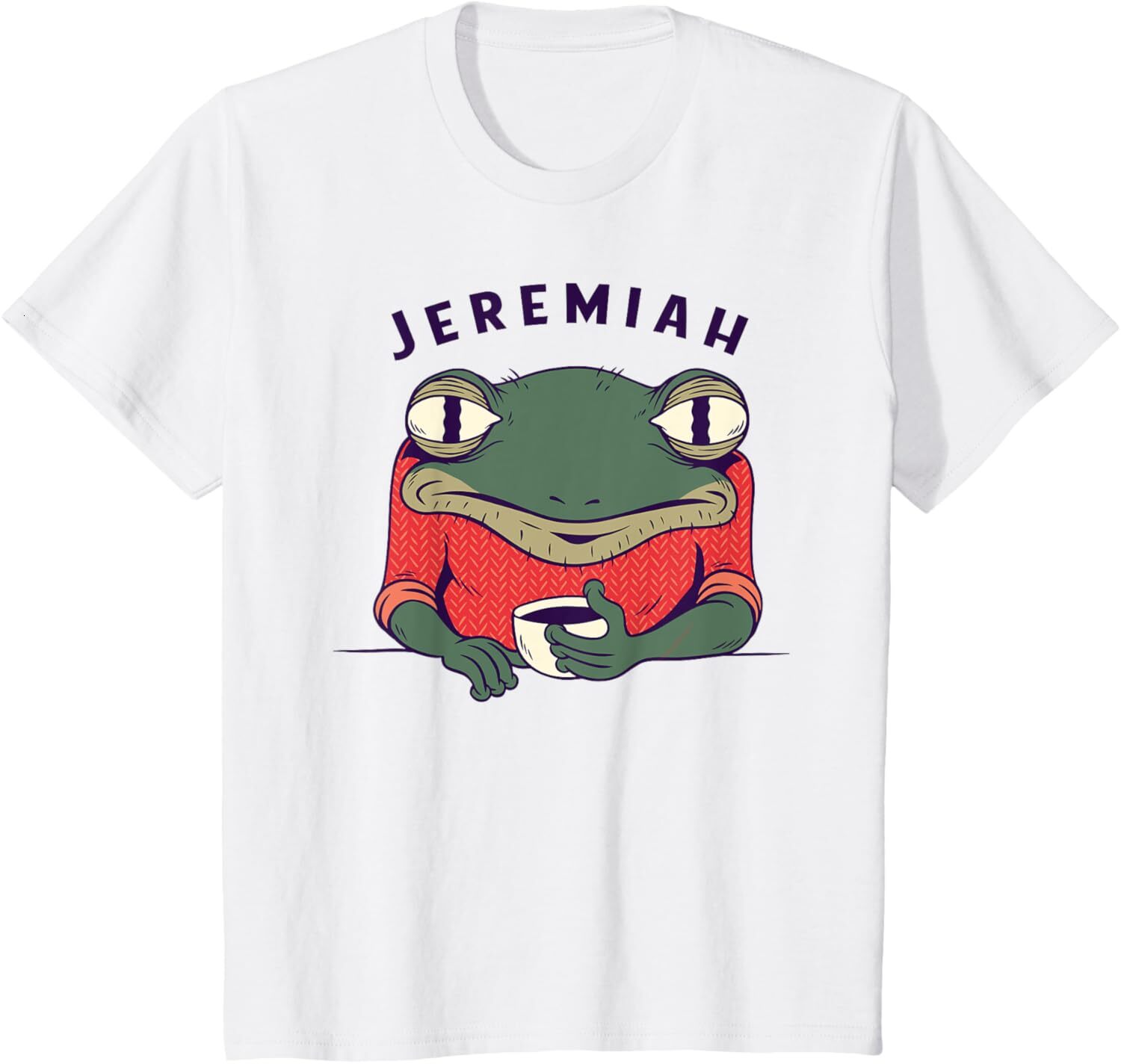 T shirt for Mens Music Lovers Funny Jeremiah the Bullfrog Retro Music Graphic Tee Casual Tops Clothes Short sleeve cool